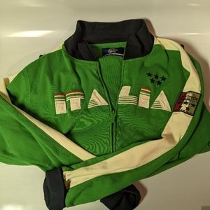 Five Star Vintage by Blue Marlin Italia Green White Black Sweatshirt Mens M